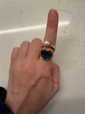 Kate Spade New York Claws Out Sea Star Heart Crab Statement Ring Size 7